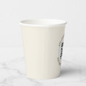 QR Code Business Unternehmen Event Party minimalis Pappbecher (Rechts)