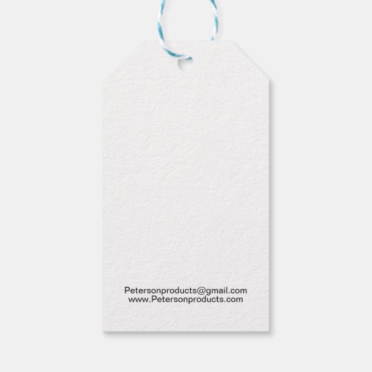 QR Code Business Vielen Dank Geschenkanhänger (Rückseite)