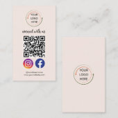 QR Code Business Visitenkarte (Vorne/Hinten)