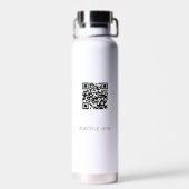 QR Code Business Water Bottle Trinkflasche (Rückseite)