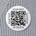 QR Code Business Website Einfache Werbung Button<br><div class="desc">*HINWEISE ZUM ÄNDERN VON HINTERGRUND ODER TEXTFARBEN, SIEHE ENDE DIESER BESCHREIBUNG.* Werben Sie Ihr Unternehmen für potenzielle Kunden mit modernen und beruflichen QR Code-Round-Buttons. Der gesamte Text in dieser Vorlage ist einfach zu personalisieren oder zu löschen. Der scannable Code macht es für Kunden einfach, Ihre Firmenwebsite online zu finden und...</div>