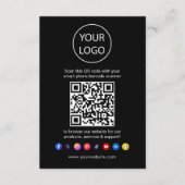 QR Code Business Website Scannen Sie Social Media Begleitkarte (Vorderseite)