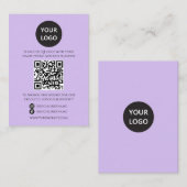 QR Code Business Website Scannen Sie Social Media Begleitkarte (Vorne/Hinten)
