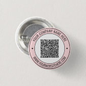 QR-Code-Button mit benutzerdefiniertem Text und Fa Button (Vorne & Hinten)