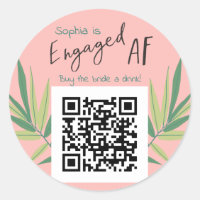 QR Code Buy Brie a Drink EngagedAF Bachelorette