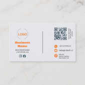 QR-Code-Café-Geschäftskarte Visitenkarte (Vorderseite)