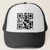 QR-Code "Call me"-Obergrenze Truckerkappe (Vorderseite)