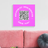 QR-Code-Canvas drucken Scan-Info und benutzerdefin Leinwanddruck (Insitu (Wohnzimmer))