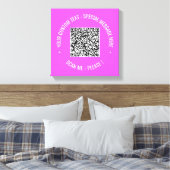 QR-Code-Canvas drucken Scan-Info und benutzerdefin Leinwanddruck (Insitu (Schlafzimmer))