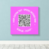 QR-Code-Canvas drucken Scan-Info und benutzerdefin Leinwanddruck (Insitu (Holzboden))