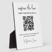 QR Code Capture the Liebe Wedding Foto Album Fotoplatte (Seite)
