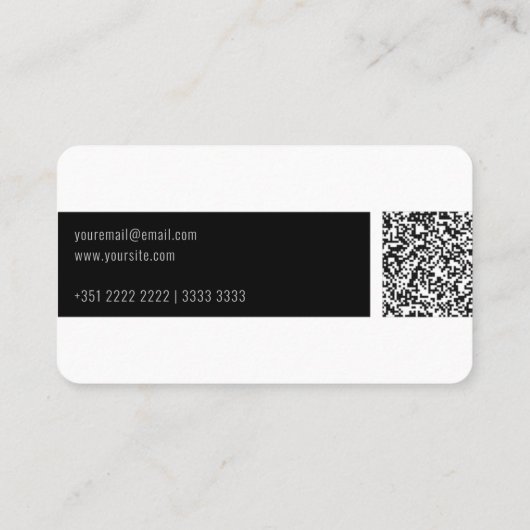 QR CODE CARD VISITENKARTE (Rückseite)