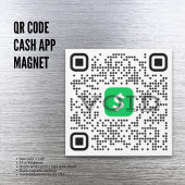 QR Code Cash App Magnet