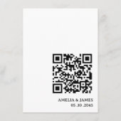 QR-Code Celtic Knot Hochzeitsdetails Begleitkarte (Rückseite)