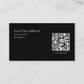 QR-Code | Channel-Werbekarte Visitenkarte (Rückseite)