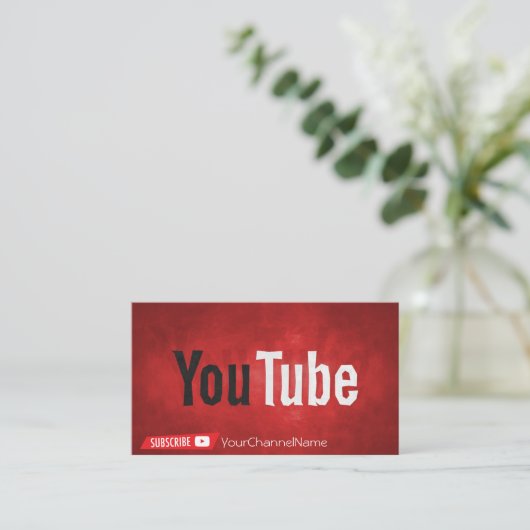 Qr-Code | Channel-Werbekarte Visitenkarte (Stehend Vorderseite)