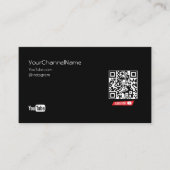 QR-Code | Channel-Werbekarte Visitenkarte (Vorderseite)
