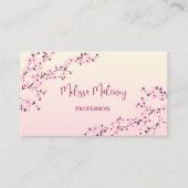 QR-Code | Cherry Blossom Pink Visitenkarte (Vorderseite)