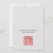 QR-Code | Chinesisches Laternen-Brautparty Einladung (Rückseite)