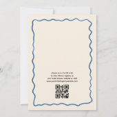 QR-Code Citrus Main Squeeze Funky Brautparty Einladung (Rückseite)