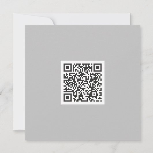 Qr Code Clean monochrome klassische Graffiti-Herz Dankeskarte (Rückseite)