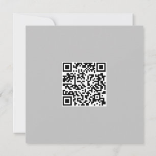 Qr Code Clean monochrome klassische Graffiti-Herz Dankeskarte