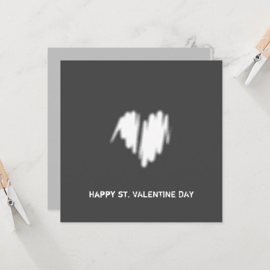 QR Code Clean monochrome Moderne, klassische Bildq Karte (Vorderseite/Rückseite Beispiel)