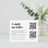 QR Code Collage Fund -cum-Thank You Grad Begleitkarte (Stehend Vorderseite)