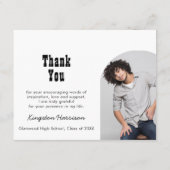 QR Code Collage Fund -cum-Thank You Grad Enclosure Begleitkarte (Rückseite)