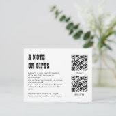 QR Code Collage Fund -cum-Thank You Grad Enclosure Begleitkarte (Stehend Vorderseite)