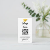 QR-Code College-Fonds Abschlussfeier Absolvent Begleitkarte (Stehend Vorderseite)