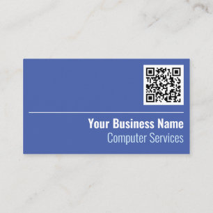 QR Code Computer Services Business Card Visitenkarte