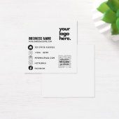 QR Code Corporate Business Card Design Logo (Schreibtisch)