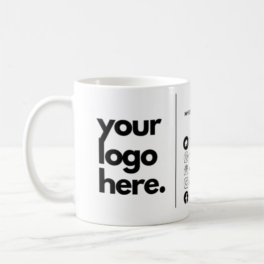 QR Code Corporate Business Card Design Logo Kaffeetasse (Links)