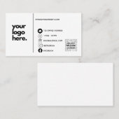 QR Code Corporate Business Card Design Logo Visitenkarte (Vorne/Hinten)