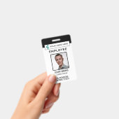 QR-Code Corporate Logo Foto Mitarbeiter Ausweis (Handheld)
