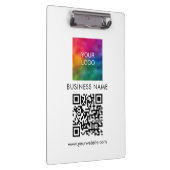 QR-Code Corporate-Logo hier Einfach benutzerdefini Klemmbrett (Rechts)