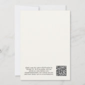 QR Code Cream Background for Vellum Overlay Einladung (Rückseite)