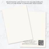 QR Code Cream Background for Vellum Overlay Einladung