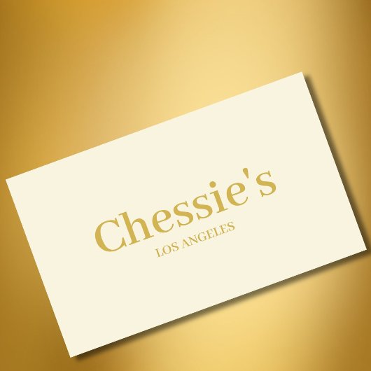 QR-Code Cream Einfach Minimal Beruflich Visitenkarte