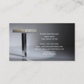 Qr Code Cross Elegant Clergy Business Card Visitenkarte (Vorderseite)