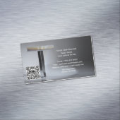 QR Code Cross Priest Business Card Magnet (Beispiel)