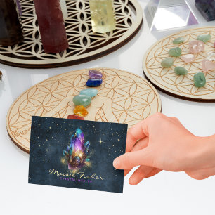 QR-Code Crystal Heiler Reiki Himmelssterne Visitenkarte