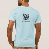 QR Code Custom and Promotional Business T-Shirt (Rückseite)