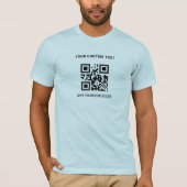 QR Code Custom and Promotional Business T-Shirt (Vorderseite)