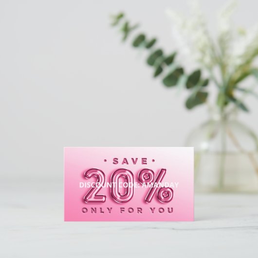 QR-CODE-CUSTOM-LOGO: 20% ERMÄSSIGUNG DES INSERT-AB VISITENKARTE (Stehend Vorderseite)