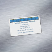 QR Code, Custom Portable Toilet Rentals Magnetische Visitenkarte (Beispiel)