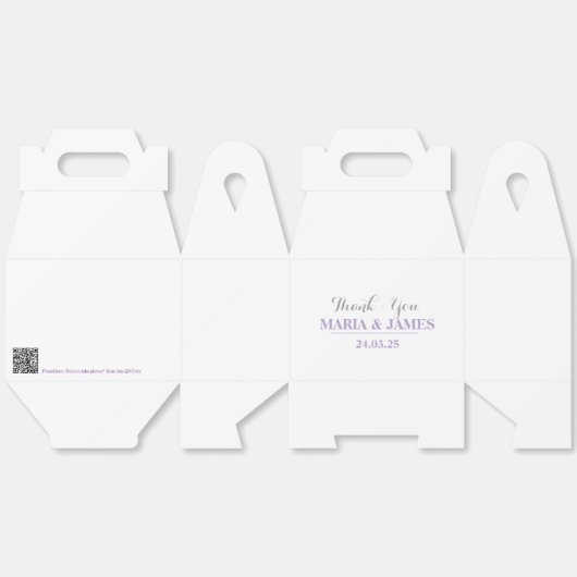 QR CODE - Danke, Box Geschenkschachtel (Ungeklappt)