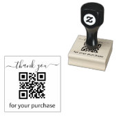 QR-Code danke Ihnen für Ihren Kauf Gummistempel (Stempel)