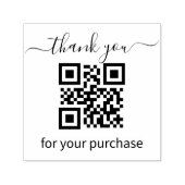 QR-Code danke Ihnen für Ihren Kauf Permastempel (Design)